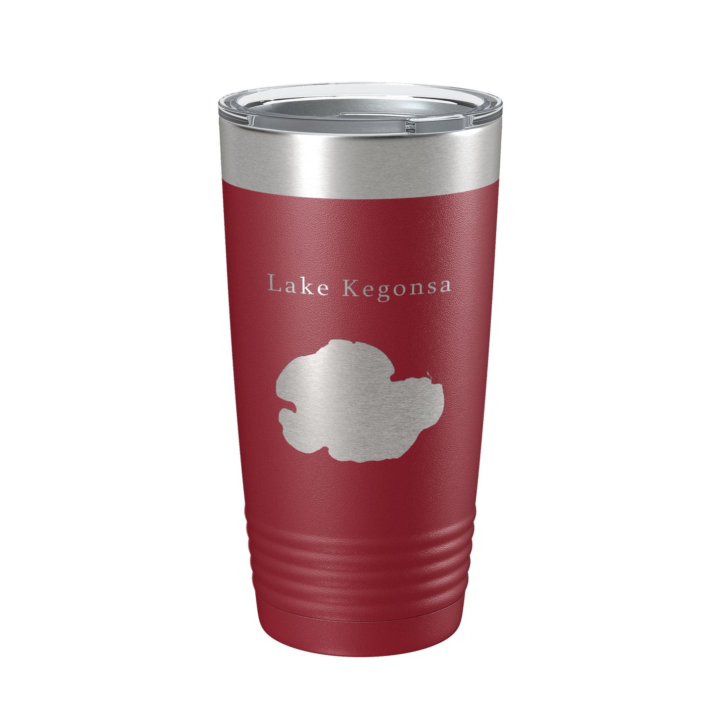 Lake Kegonsa Map Tumbler Travel Mug Insulated Laser Engraved Coffee Cup Wisconsin 20 oz-18
