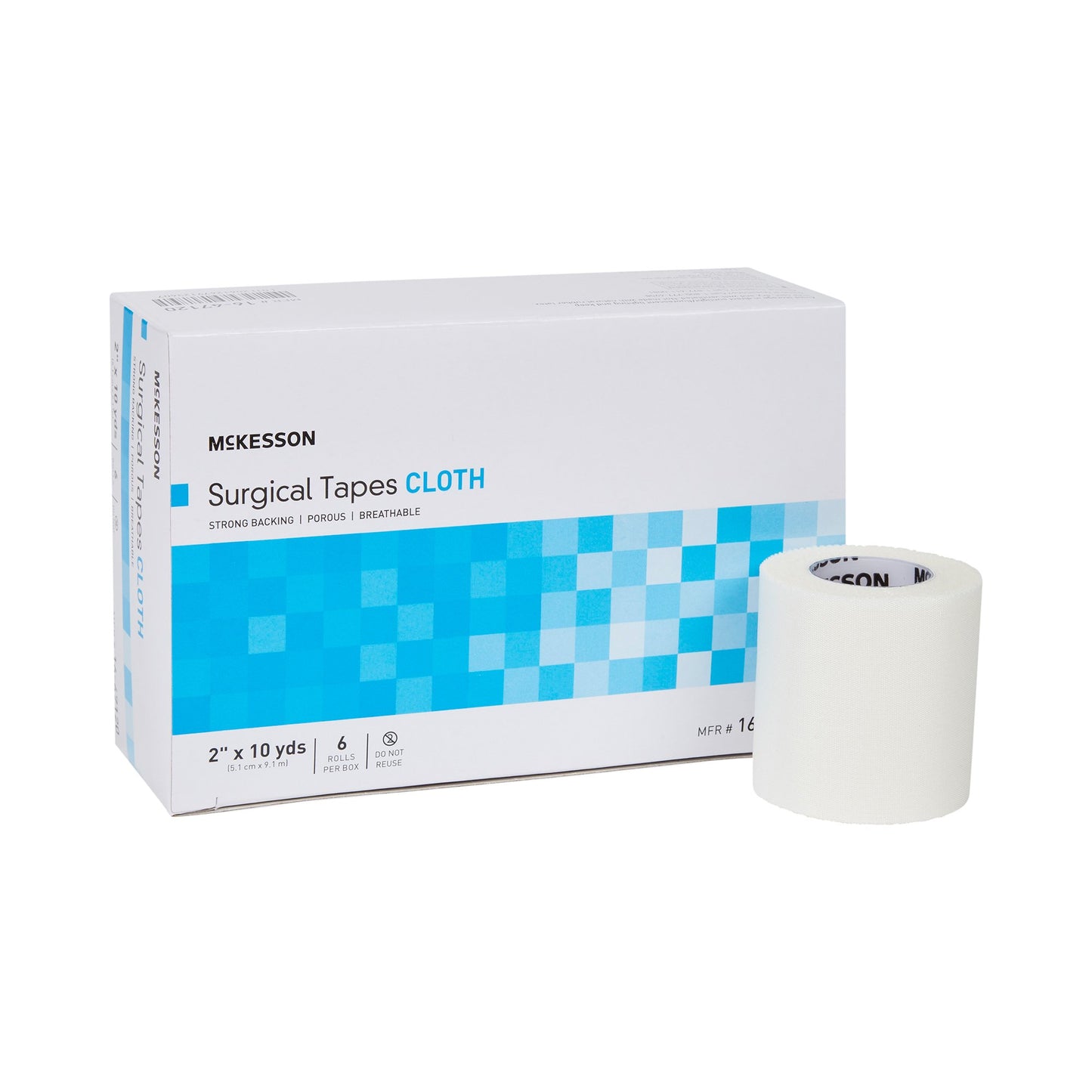 Medical Tape McKesson White 2 Inch X 10 Yard Silk-Like Cloth NonSterile