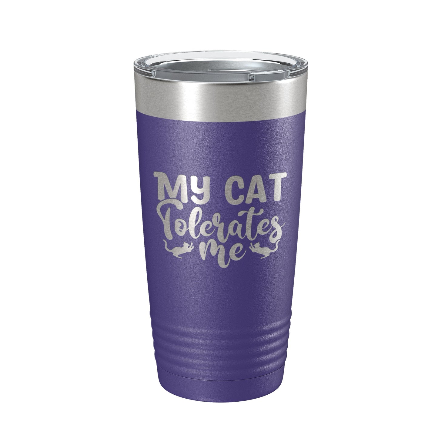 My Cat Tolerates Me Tumbler Travel Mug Funny Cat Lover Gift Insulated Laser Engraved Coffee Cup 20 oz-15
