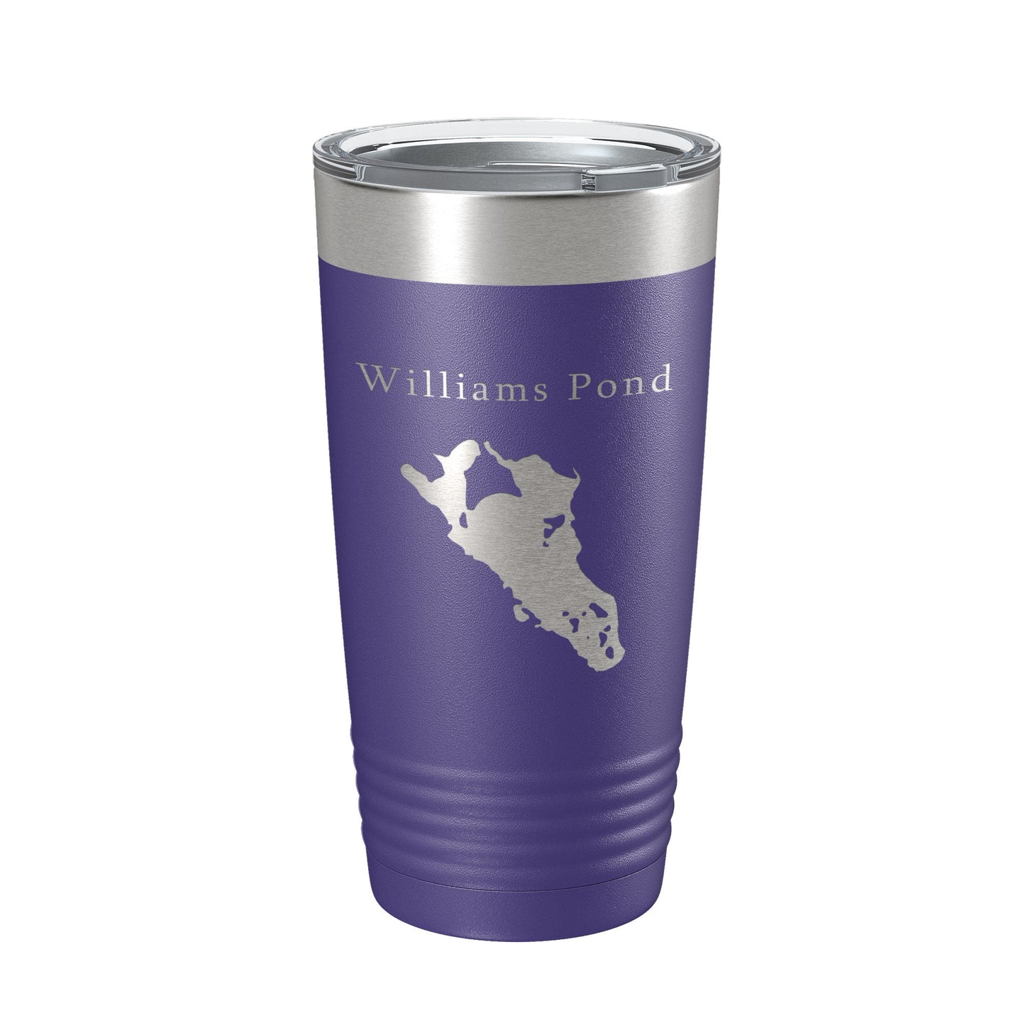 Williams Pond Tumbler Lake Map Travel Mug Insulated Laser Engraved Coffee Cup Connecticut 20 oz-15