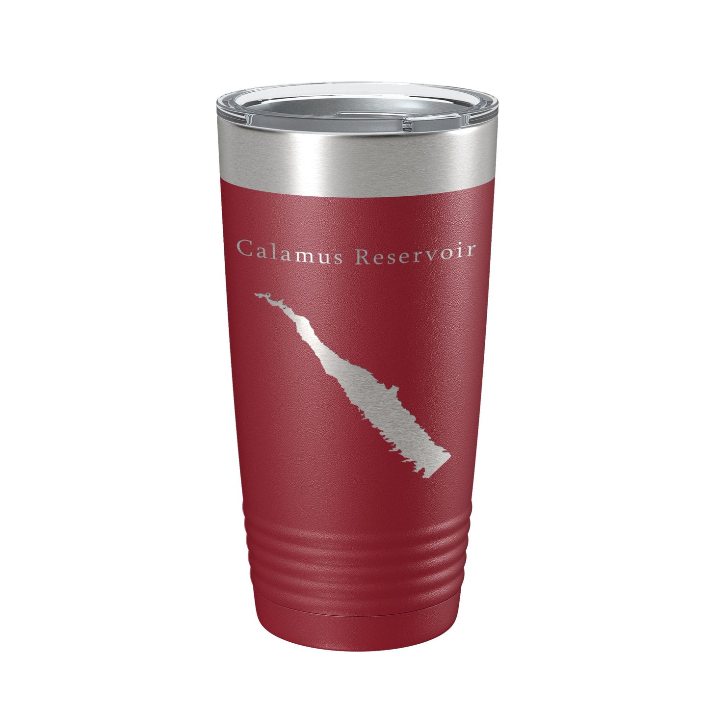 Calamus Reservoir Tumbler Lake Map Travel Mug Insulated Laser Engraved Coffee Cup Nebraska 20 oz-18