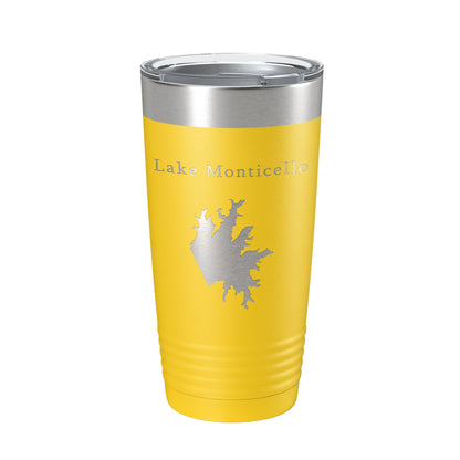 Lake Monticello Map Tumbler Travel Mug Insulated Laser Engraved Coffee Cup Arkansas 20 oz-19