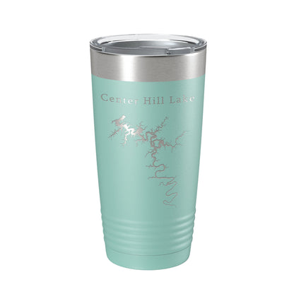 Center Hill Lake Map Tumbler Travel Mug Insulated Laser Engraved Coffee Cup Tennessee 20 oz-12