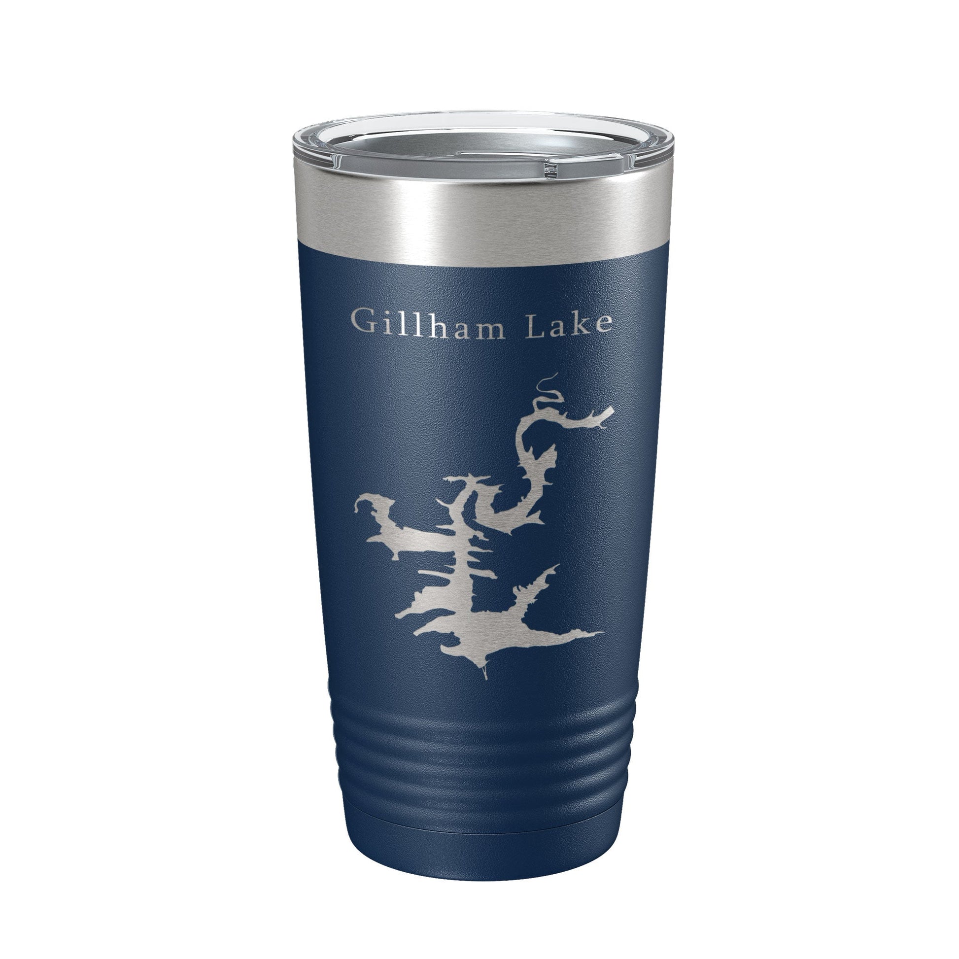 Gillham Lake Map Tumbler Travel Mug Insulated Laser Engraved Coffee Cup Arkansas 20 oz-2