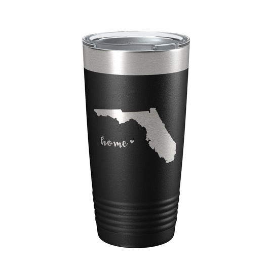 Florida Tumbler Home State Travel Mug Insulated Laser Engraved Map Coffee Cup 20 oz-0