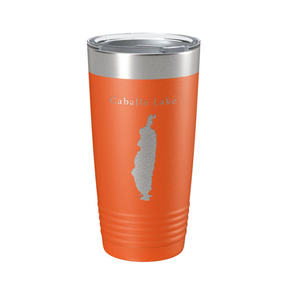 Caballo Lake Reservoir Map Tumbler Travel Mug Insulated Laser Engraved Coffee Cup New Mexico 20 oz-17