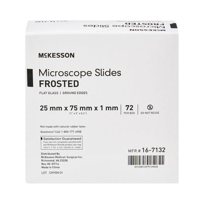Microscope Slide McKesson 1 X 3 Inch X 1 mm Frosted End