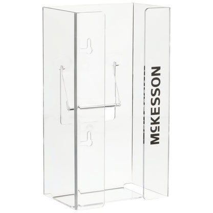 Glove Box Holder McKesson Horizontal or Vertical Mounted 1-Box Capacity Clear 4 X 5-1/2 X 10 Inch Plastic