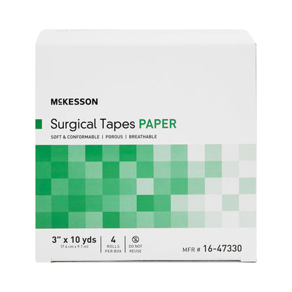 Medical Tape McKesson White 3 Inch X 10 Yard Paper NonSterile