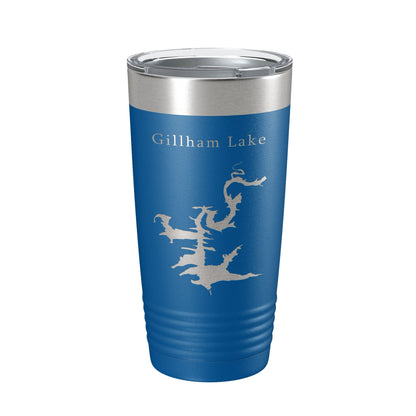 Gillham Lake Map Tumbler Travel Mug Insulated Laser Engraved Coffee Cup Arkansas 20 oz-6