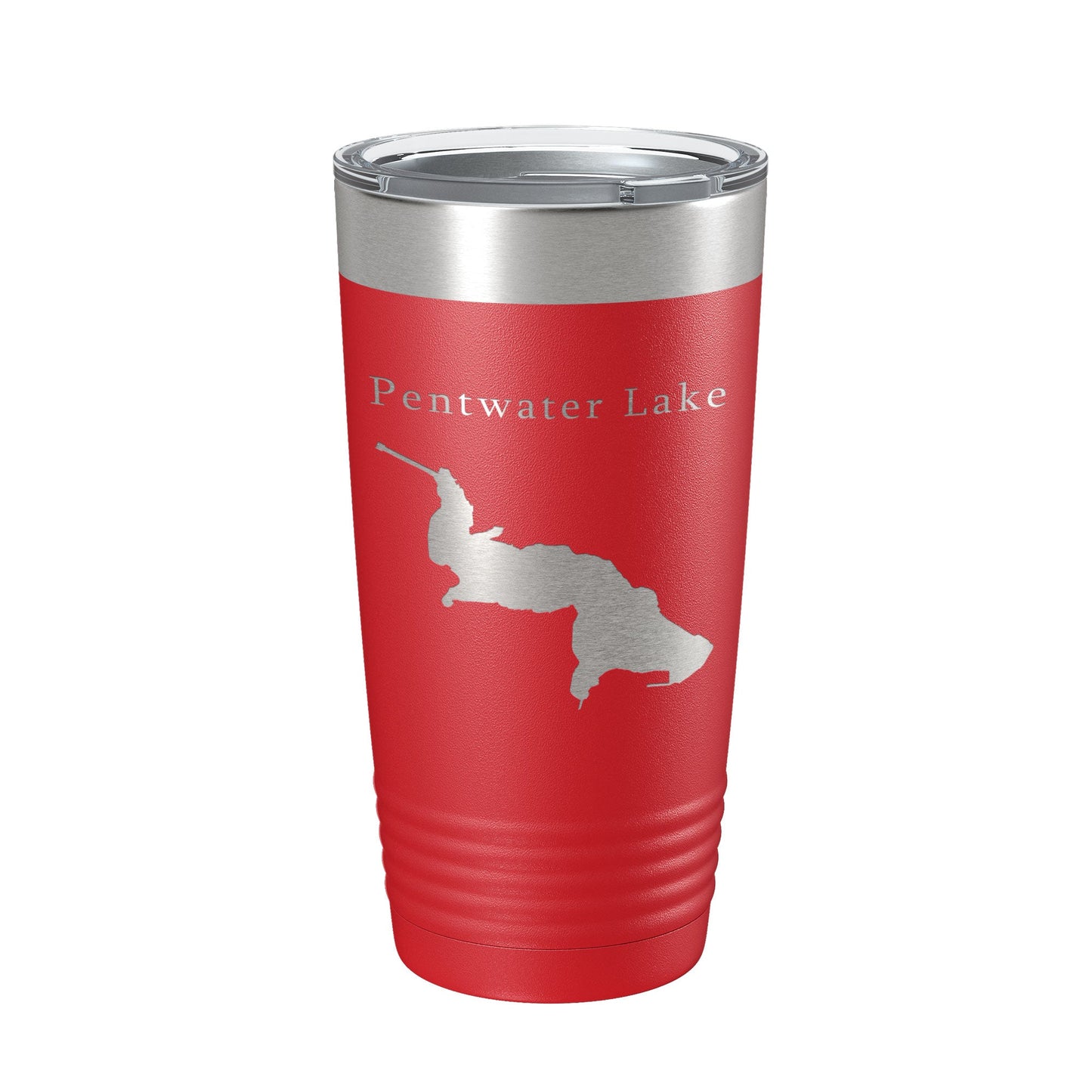 Pentwater Lake Map Tumbler Travel Mug Insulated Laser Engraved Coffee Cup Michigan 20 oz-10
