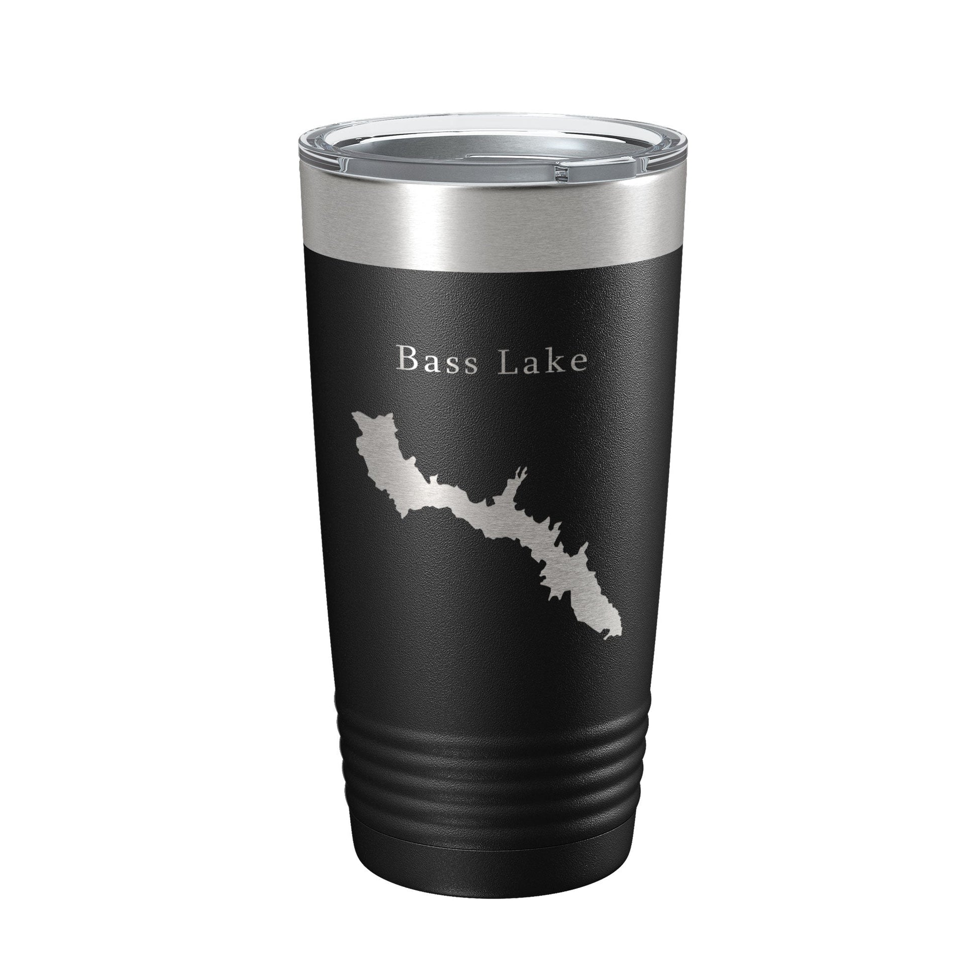 Bass Lake Map Tumbler Travel Mug Insulated Laser Engraved Coffee Cup California 20 oz-5