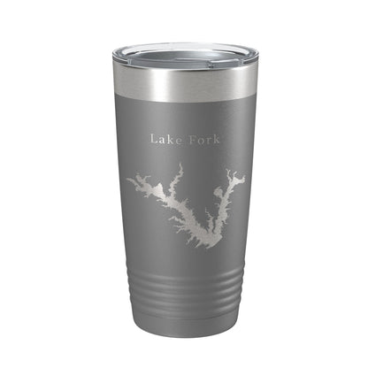 Lake Fork Reservoir Map Tumbler Travel Mug Insulated Laser Engraved Coffee Cup Texas 20 oz-16