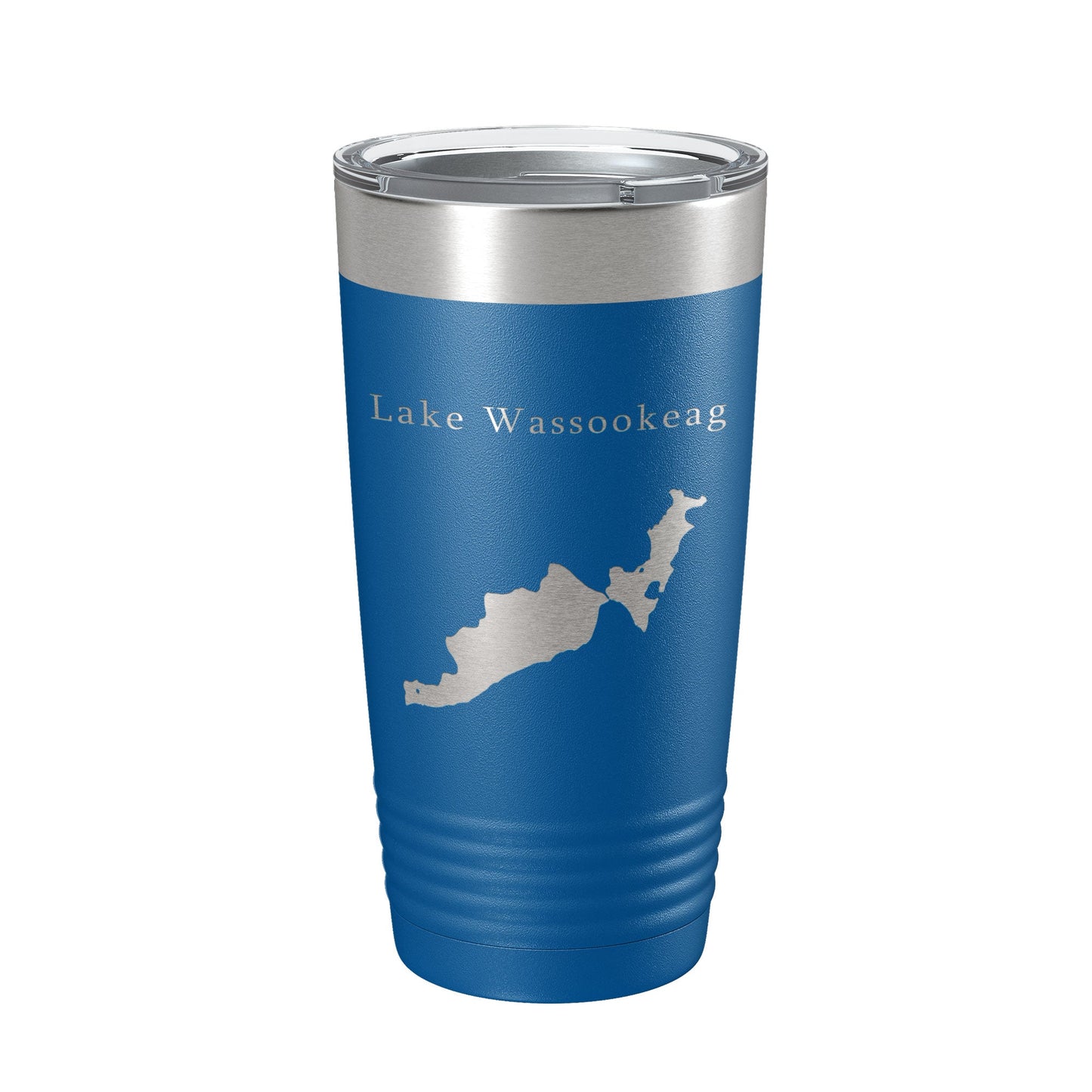 Lake Wassookeag Map Tumbler Travel Mug Insulated Laser Engraved Coffee Cup Maine 20 oz-6