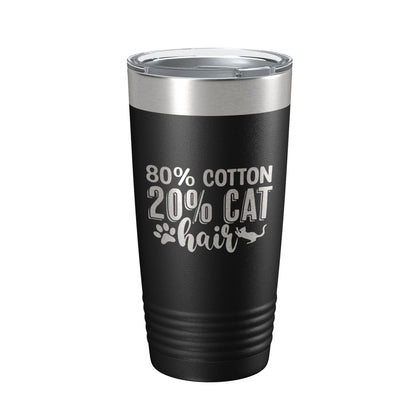 Cat Hair Joke Tumbler Funny Cat Lover Gift Travel Mug Insulated Laser Engraved Coffee Cup 20 oz-5