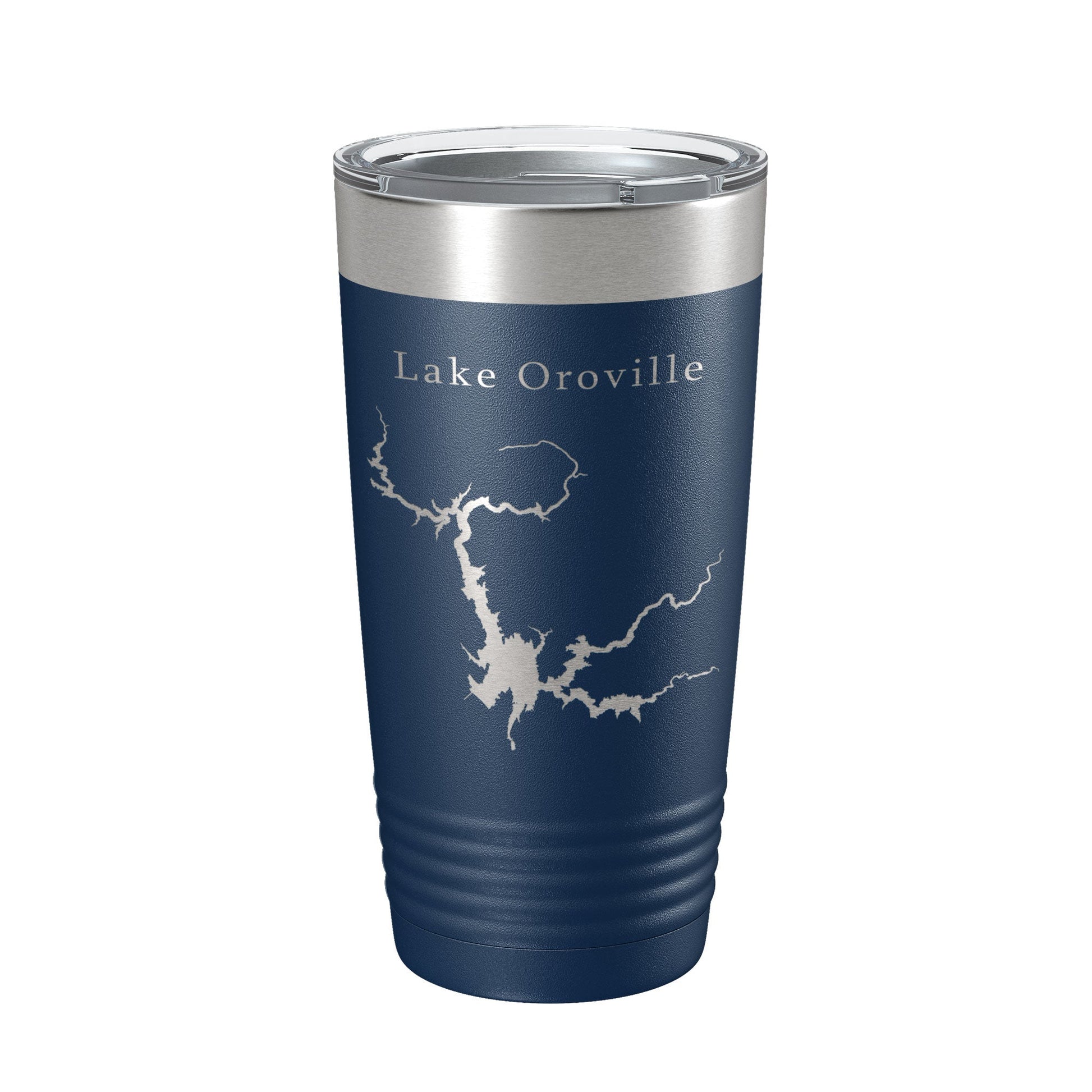 Lake Oroville Map Tumbler Travel Mug Insulated Laser Engraved Coffee Cup California 20 oz-2