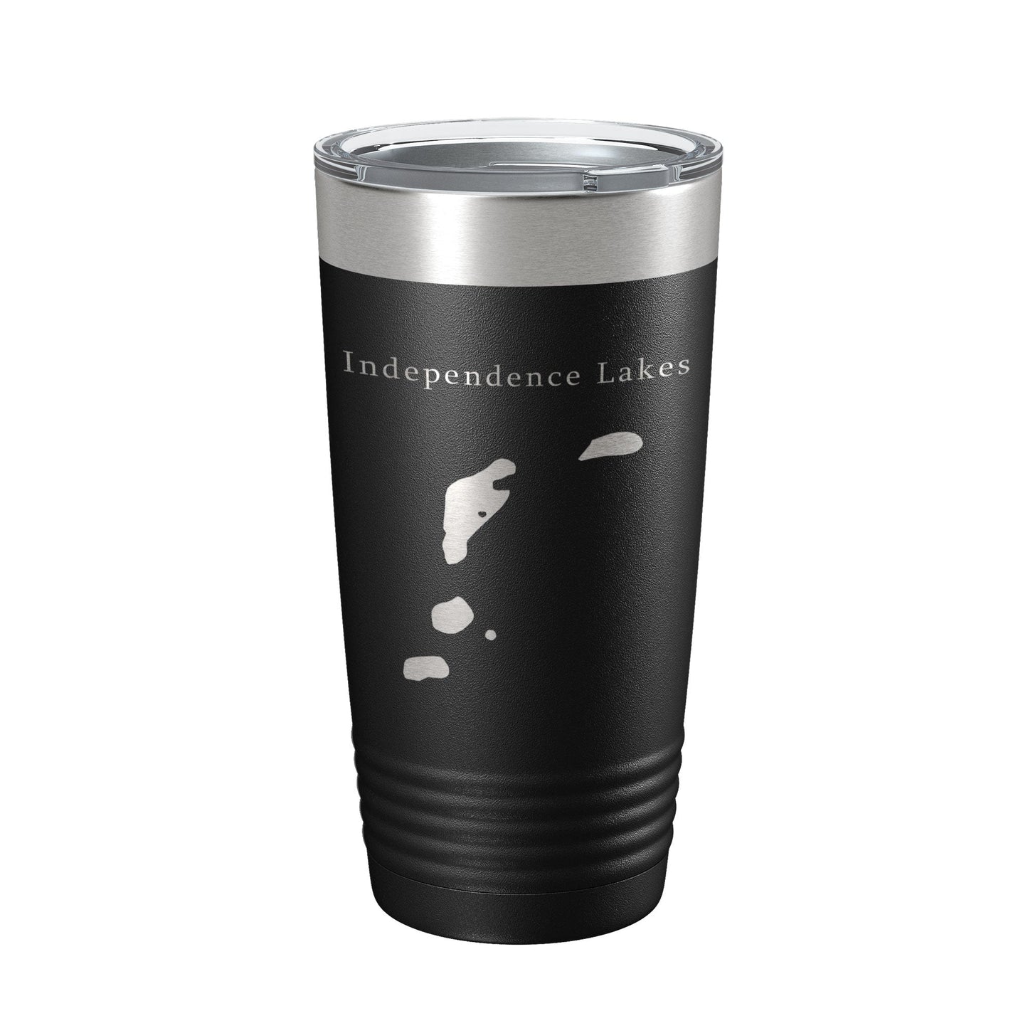 Independence Lakes Map Tumbler Travel Mug Insulated Laser Engraved Coffee Cup Idaho 20 oz-0