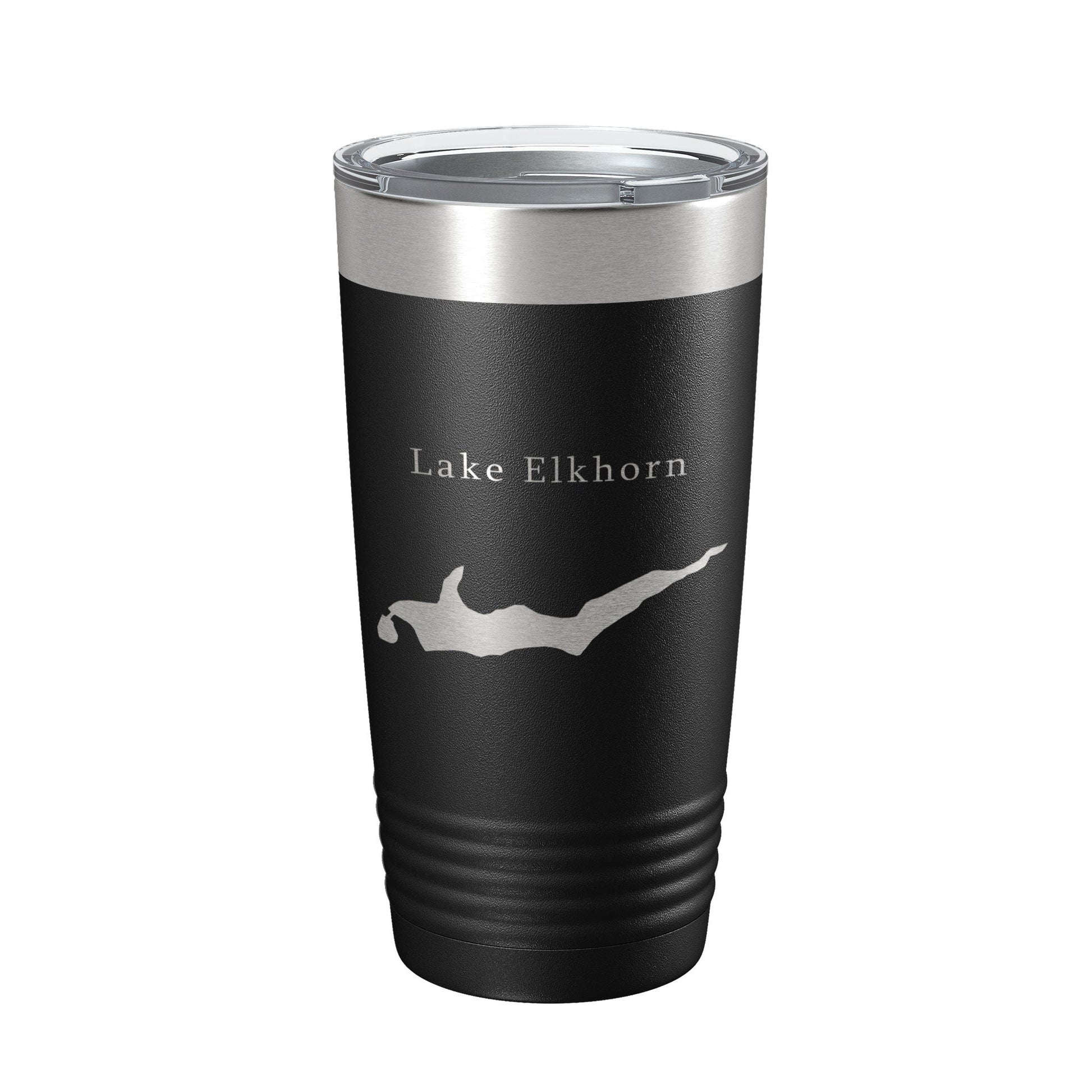 Lake Elkhorn Map Tumbler Travel Mug Insulated Laser Engraved Coffee Cup Maryland 20 oz-0