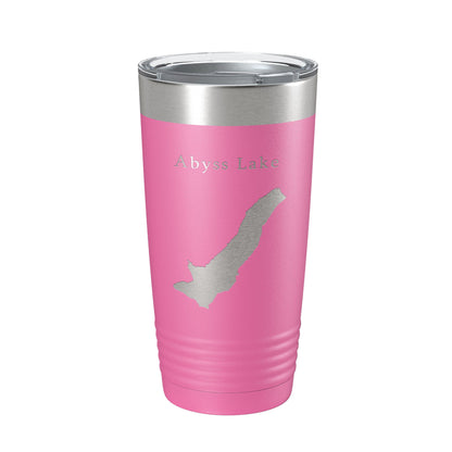 Abyss Lake Map Tumbler Travel Mug Insulated Laser Engraved Coffee Cup Alaska 20 oz-11