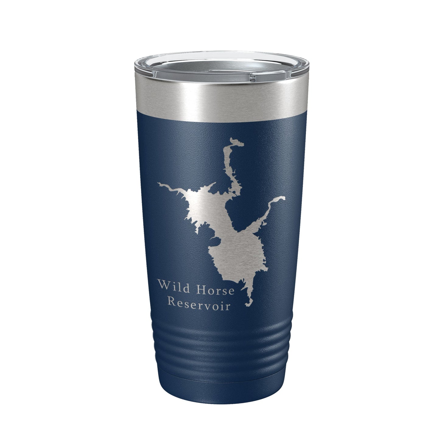 Wild Horse Reservoir Tumbler Lake Map Travel Mug Insulated Laser Engraved Coffee Cup Nevada 20 oz-8