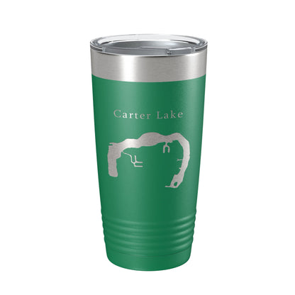 Carter Lake Map Tumbler Travel Mug Insulated Laser Engraved Coffee Cup Iowa Omaha Nebraska 20 oz-9