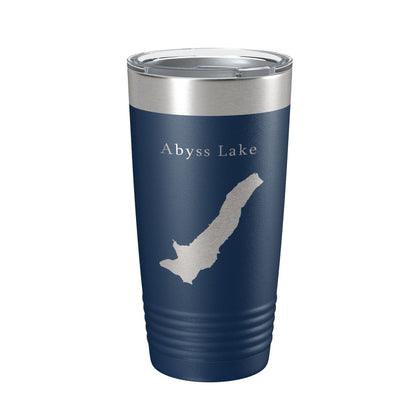 Abyss Lake Map Tumbler Travel Mug Insulated Laser Engraved Coffee Cup Alaska 20 oz-8