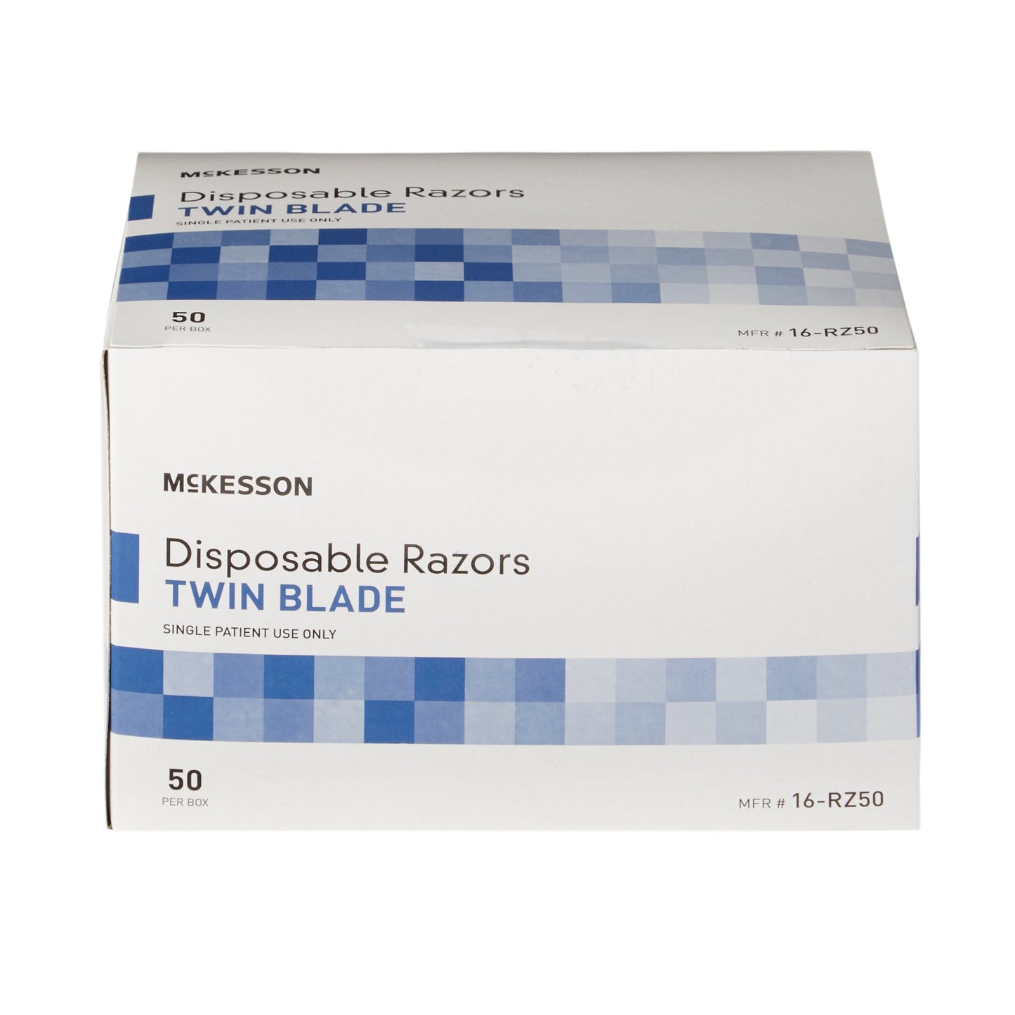 Personal Razor McKesson Single Edge Twin Blade NonSterile Disposable