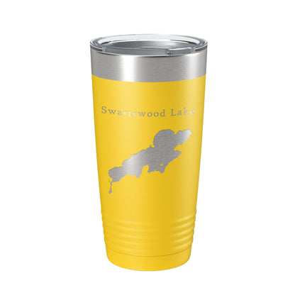 Swartswood Lake Map Tumbler Travel Mug Insulated Laser Engraved Coffee Cup New Jersey 20 oz-19