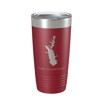 Lake Arrowhead Map Tumbler Travel Mug Insulated Laser Engraved Coffee Cup Georgia 20 oz-18