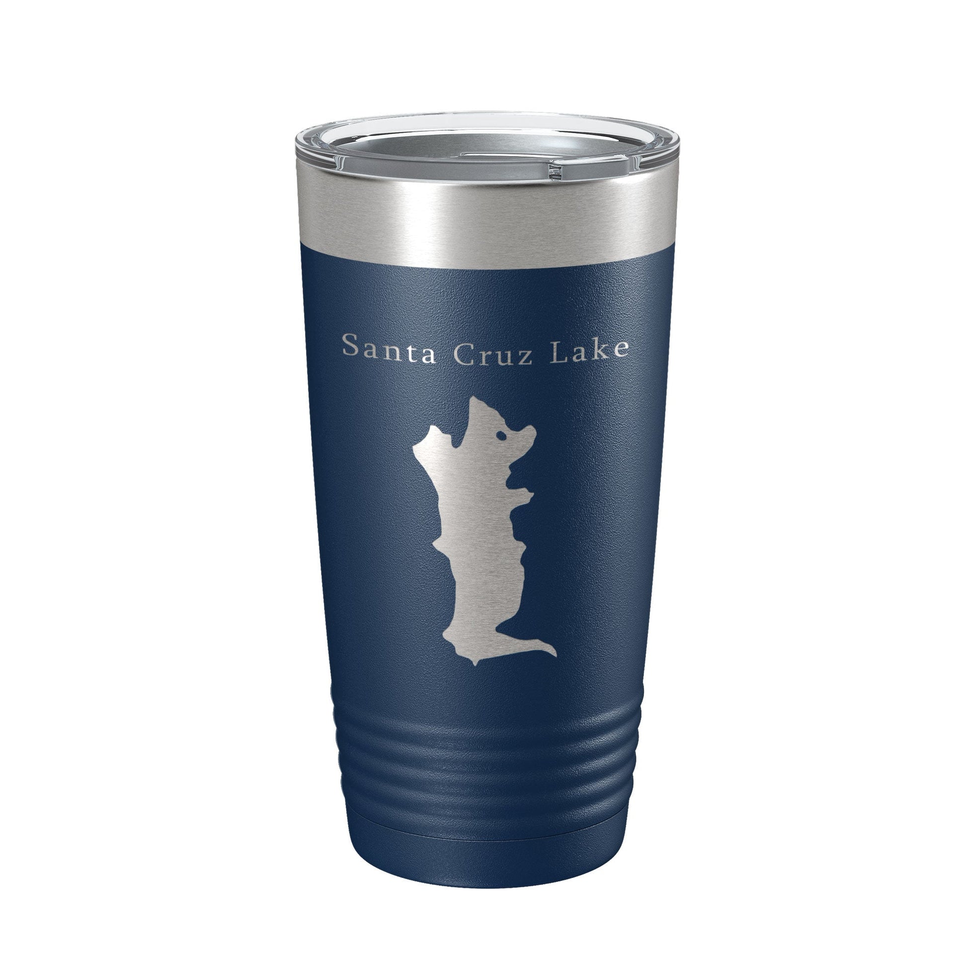 Santa Cruz Lake Map Tumbler Travel Mug Insulated Laser Engraved Coffee Cup New Mexico 20 oz-2