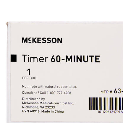 Mechanical Timer Count Down McKesson 60 Minutes Dial Display
