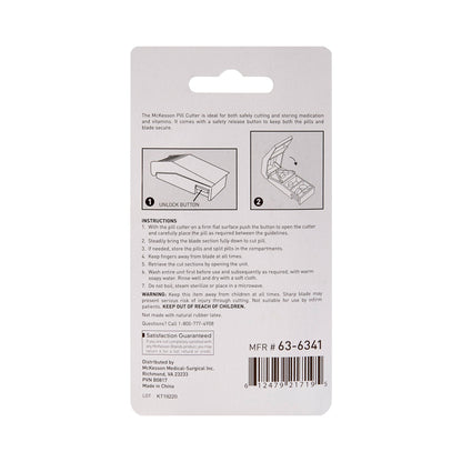 Pill Cutter McKesson Hand Operated Blue