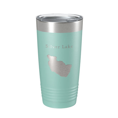 Silver Lake Map Tumbler Travel Mug Insulated Laser Engraved Coffee Cup Maine 20 oz-12