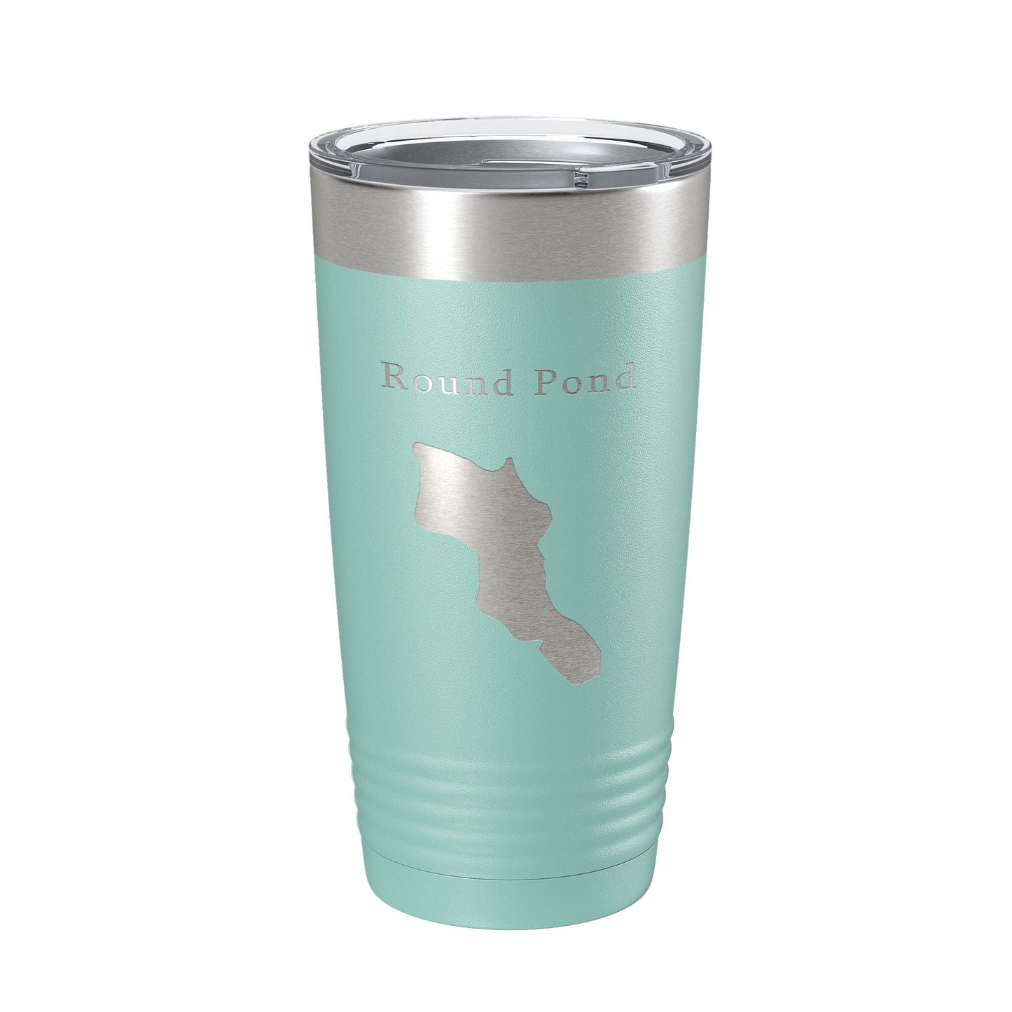 Round Pond Tumbler Lake Map Travel Mug Insulated Laser Engraved Coffee Cup Acadia Maine 20 oz-12