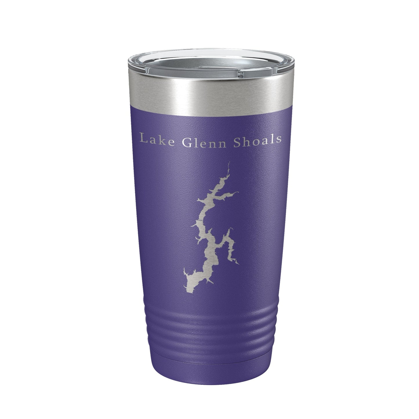 Lake Glenn Shoals Map Tumbler Travel Mug Insulated Laser Engraved Coffee Cup Illinois 20 oz-15