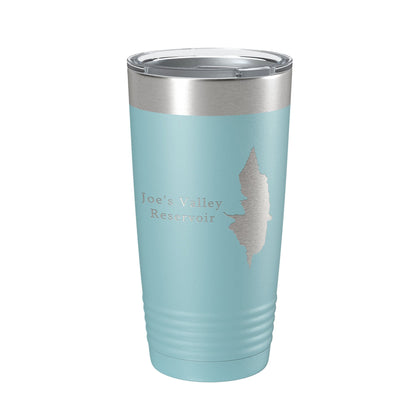 Joe's Valley Reservoir Tumbler Lake Map Travel Mug Insulated Laser Engraved Coffee Cup Utah 20 oz-13