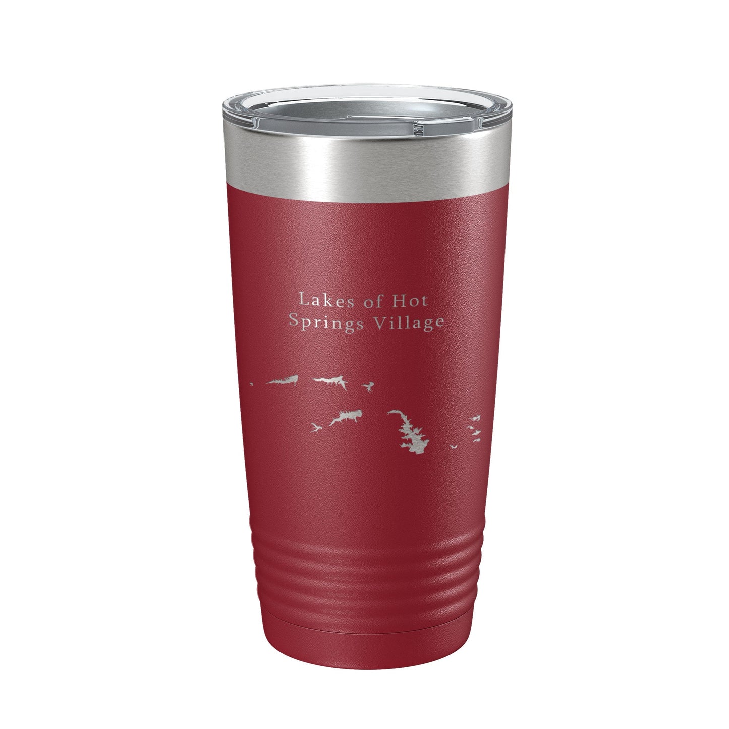 Lakes of Hot Springs Village Map Tumbler Travel Mug Insulated Laser Engraved Coffee Cup Arkansas 20 oz-18