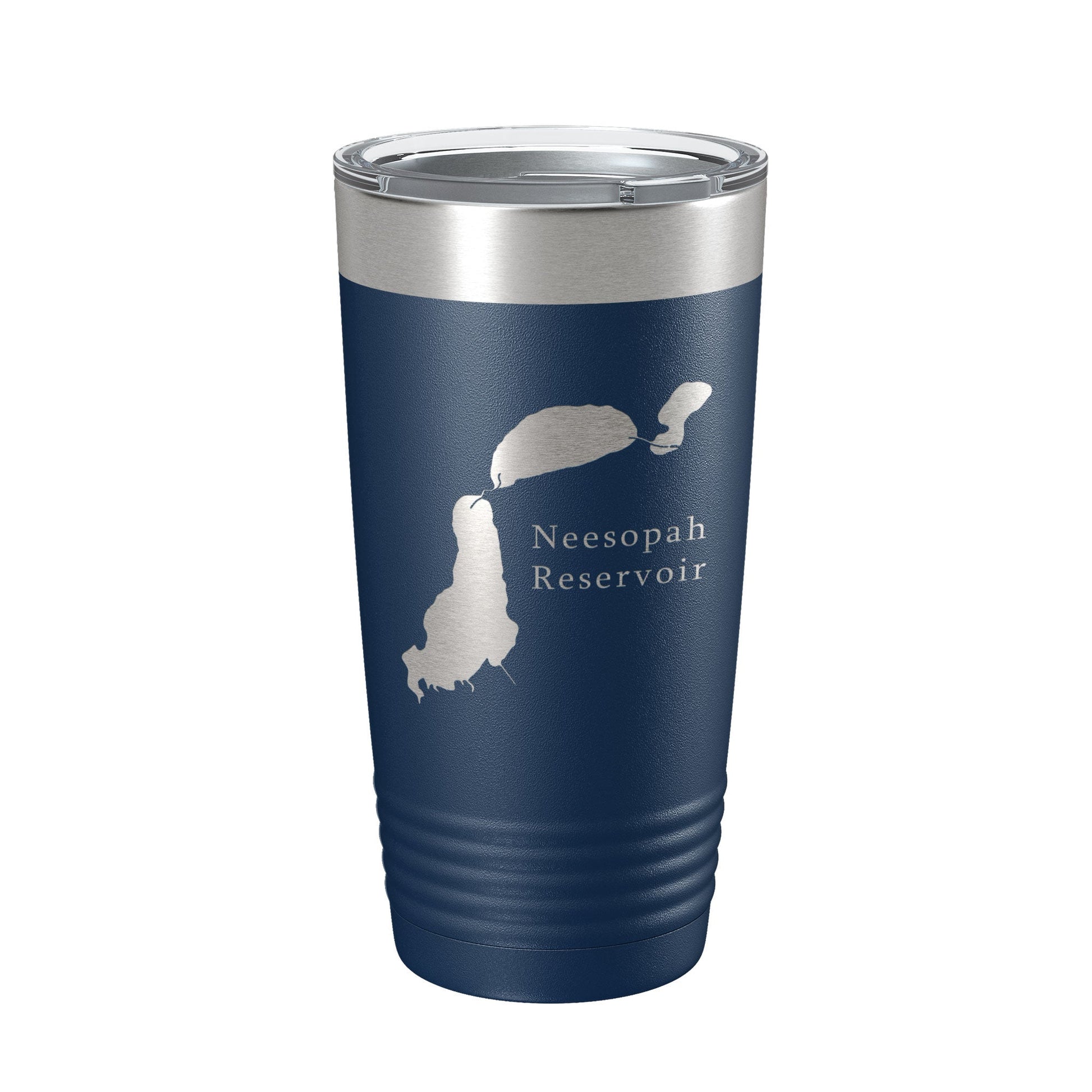 Neesopah Reservoir Tumbler Lake Map Travel Mug Insulated Laser Engraved Coffee Cup Colorado 20 oz-2