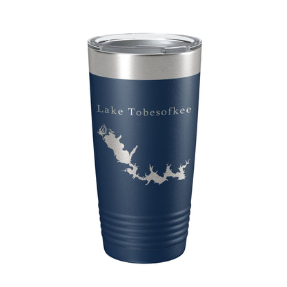 Lake Tobesofkee Map Tumbler Travel Mug Insulated Laser Engraved Coffee Cup Macon Georgia 20 oz-8