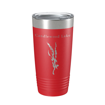 Candlewood Lake Map Tumbler Travel Mug Insulated Laser Engraved Coffee Cup Connecticut 20 oz-10