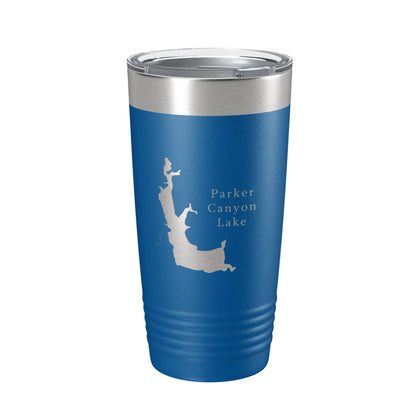Parker Canyon Lake Map Tumbler Travel Mug Insulated Laser Engraved Coffee Cup Arizona 20 oz-6