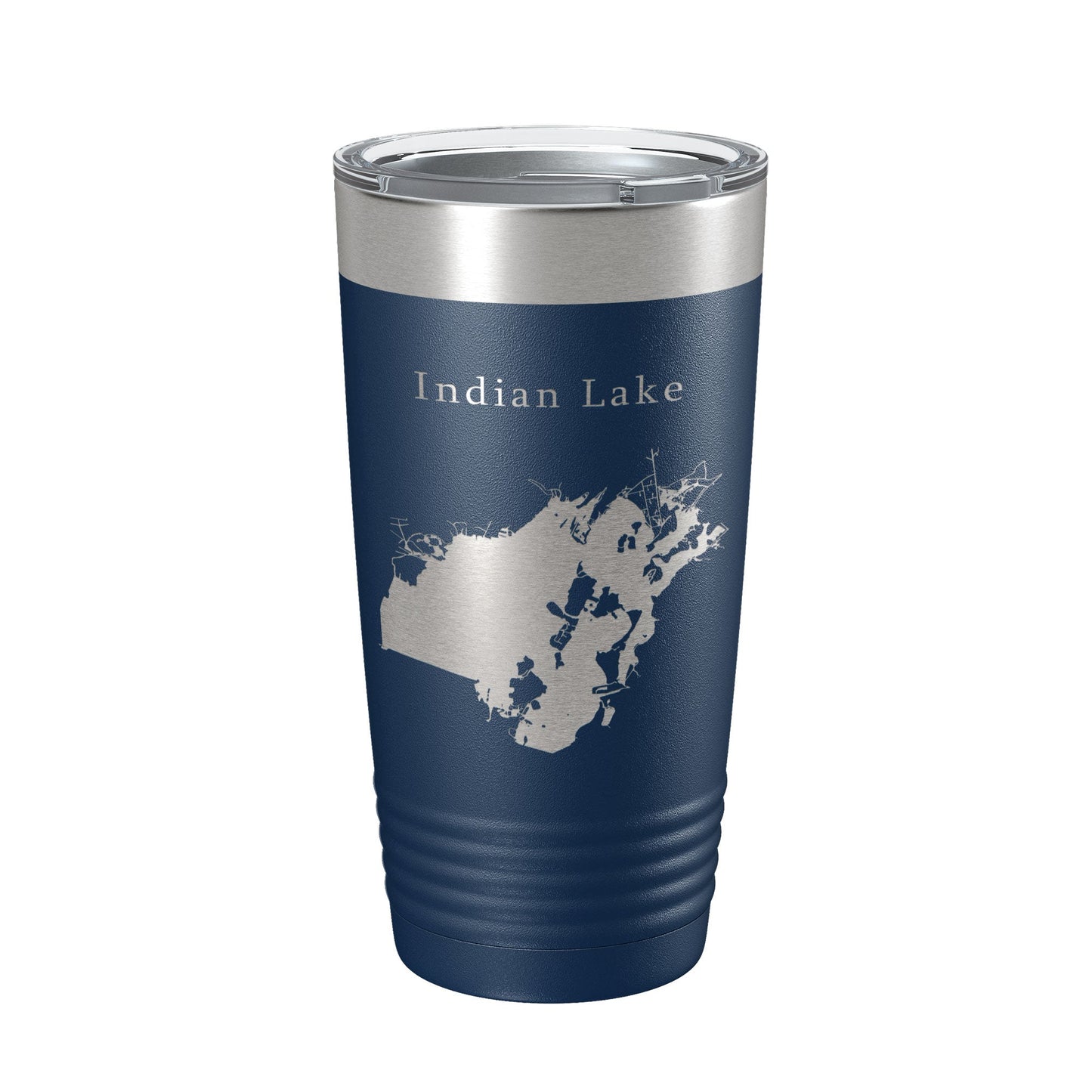 Indian Lake Map Tumbler Travel Mug Insulated Laser Engraved Coffee Cup Ohio 20 oz-8