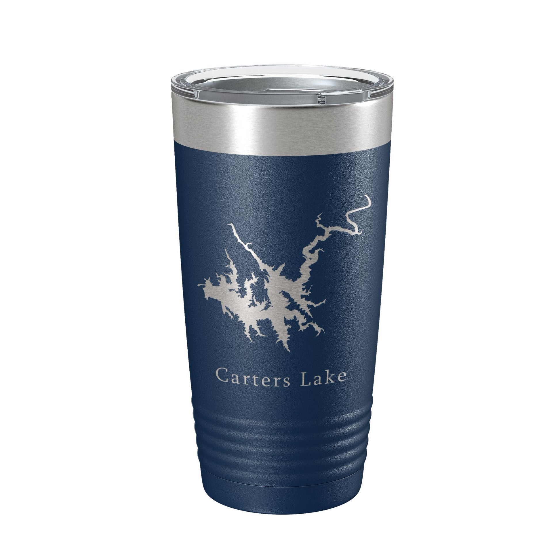 Carters Lake Map Tumbler Travel Mug Insulated Laser Engraved Coffee Cup Georgia 20 oz-2