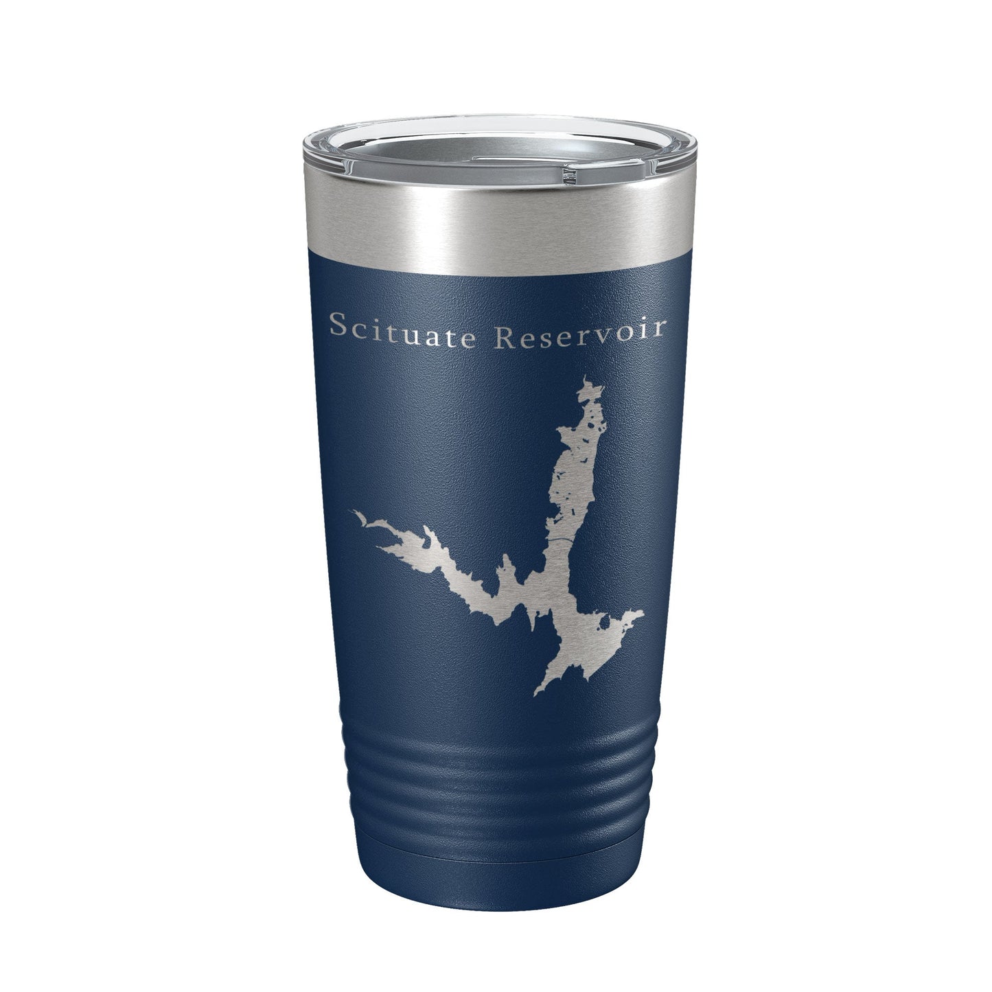 Scituate Reservoir Tumbler Lake Map Travel Mug Insulated Laser Engraved Coffee Cup Providence Rhode Island 20 oz-8