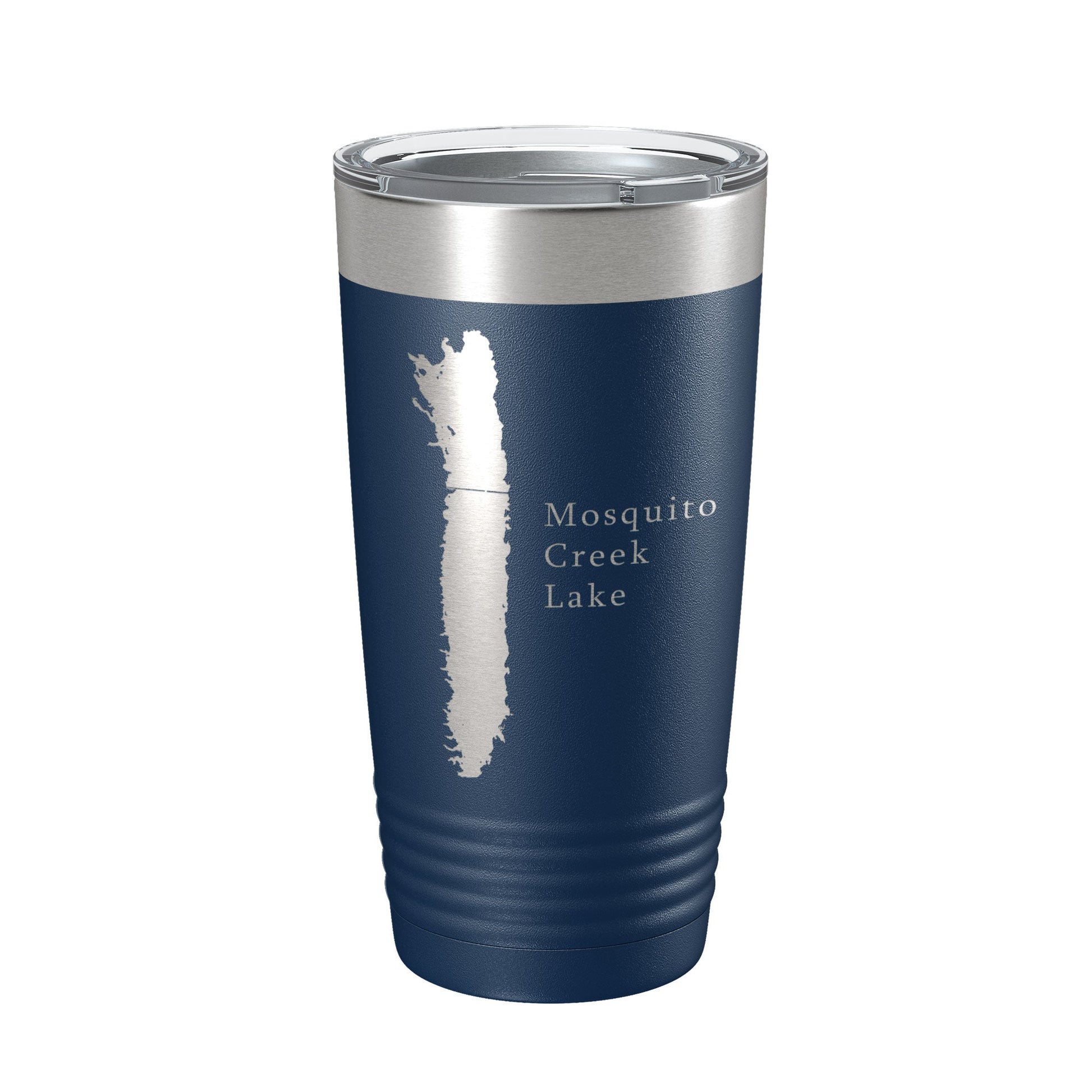 Mosquito Creek Lake Map Tumbler Travel Mug Insulated Laser Engraved Coffee Cup Ohio 20 oz-2