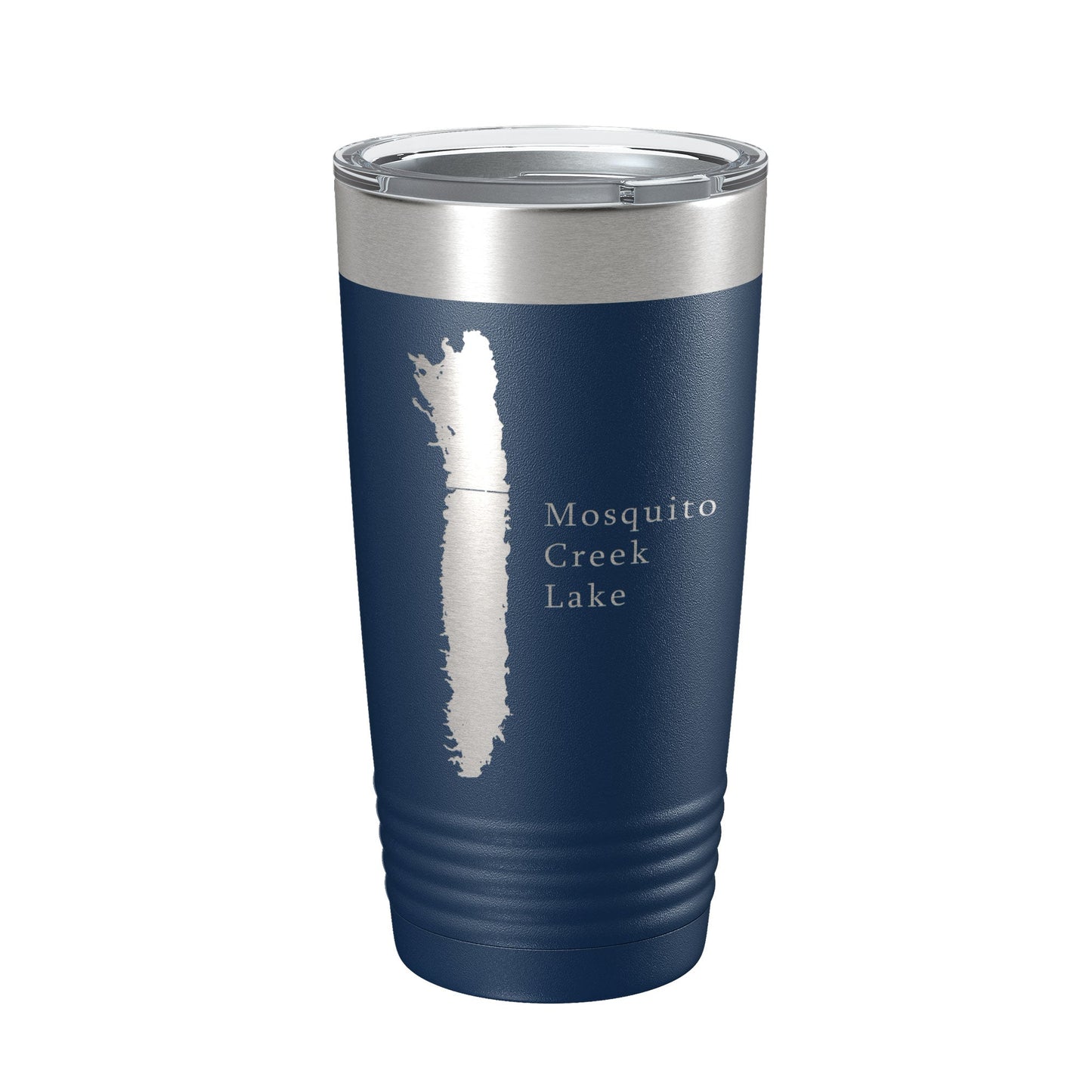 Mosquito Creek Lake Map Tumbler Travel Mug Insulated Laser Engraved Coffee Cup Ohio 20 oz-8