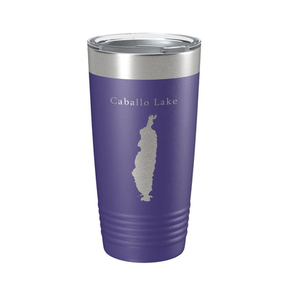 Caballo Lake Reservoir Map Tumbler Travel Mug Insulated Laser Engraved Coffee Cup New Mexico 20 oz-15