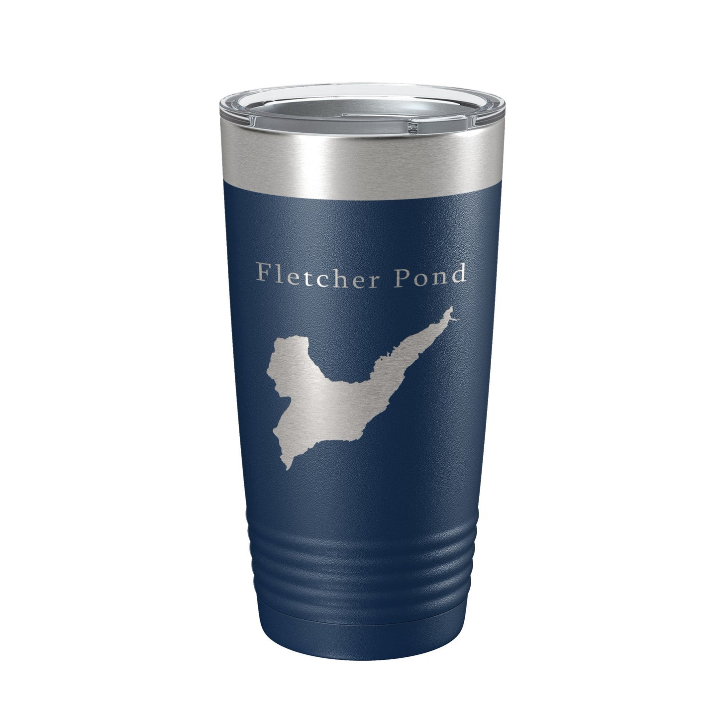 Fletcher Pond Tumbler Lake Map Travel Mug Insulated Laser Engraved Coffee Cup Michigan 20 oz-8