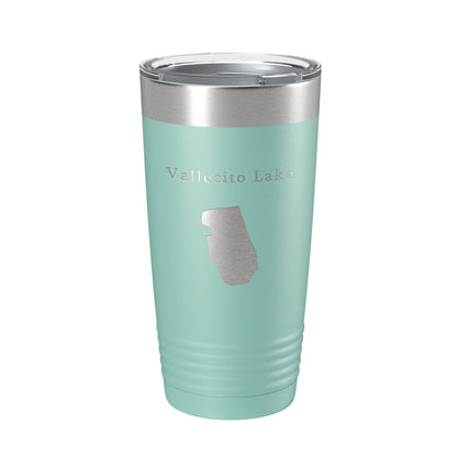 Vallecito Lake Map Tumbler Travel Mug Insulated Laser Engraved Coffee Cup Colorado 20 oz-12