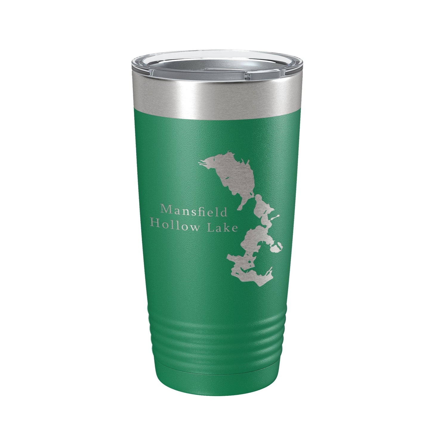 Mansfield Hollow Lake Map Tumbler Travel Mug Insulated Laser Engraved Coffee Cup Connecticut 20 oz-9